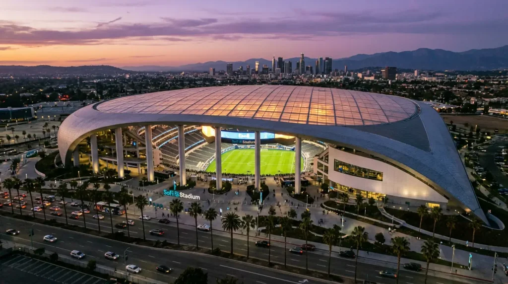 SoFi Stadium, Los Angeles — VB 2026 helyszín, stadionadatok és fogadási elemzés
